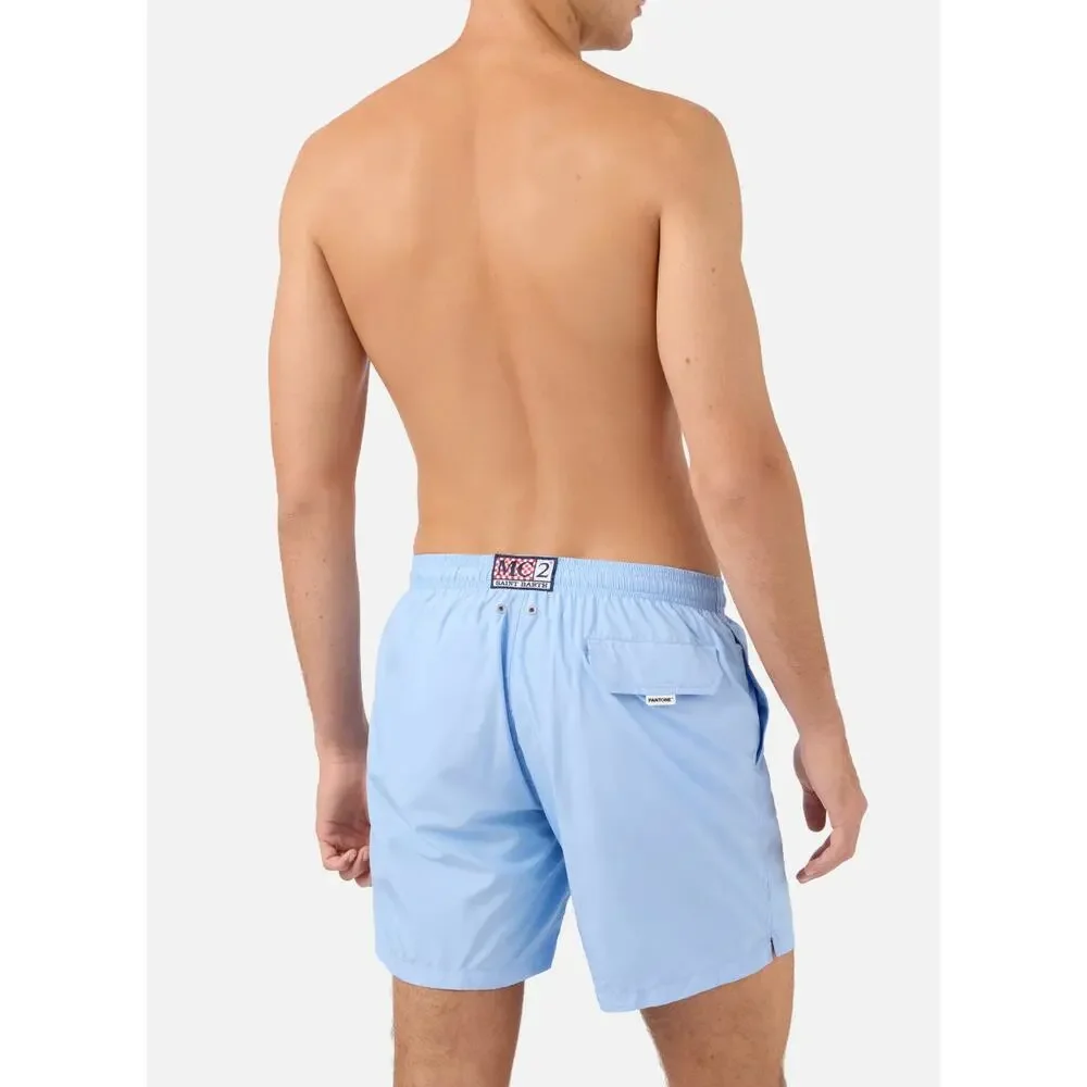 MC2 Saint Barth Swim Shorts Men Large Pantone Bonnie Blue Trunks Beach Summer